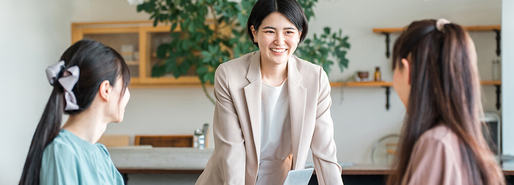 全員女性スタッフによるきめ細やかなサポート